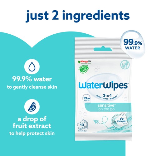 WaterWipes On The Go Wipes 10 wipes