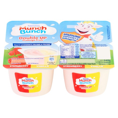 Munch Bunch Double Up Fromage Frais Strawberry & Vanilla 