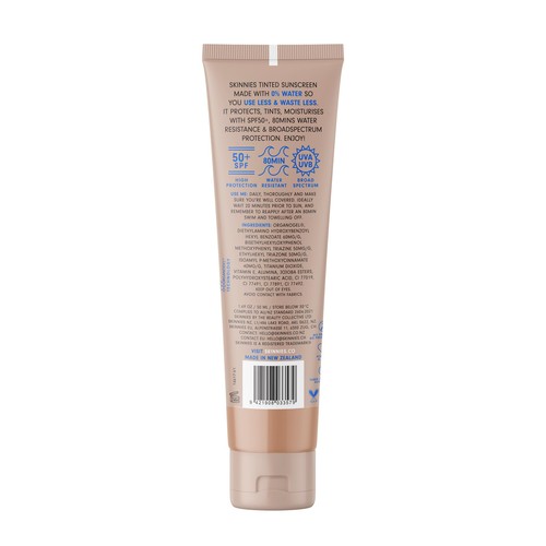 Skinnies Sheer Glow SPF50 Tinted Sunscreen - Light