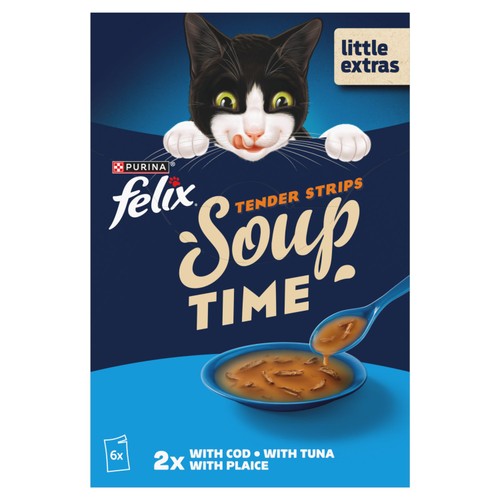 Felix Soup Tender Strips Fish Selection Wet Cat Food