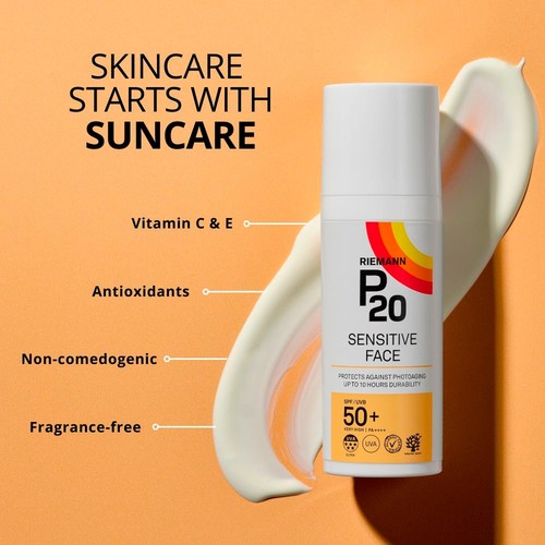 P20 Sensitive Face SPF 50+ Sun Cream