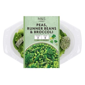 M&S Green Vegetable Medley with Lemon & Herb Butter