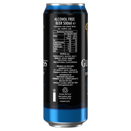 Guinness Draught 0.0% Alcohol Free Stout 