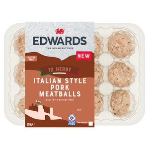 Edwards 12 Italian Style Pork Meatballs