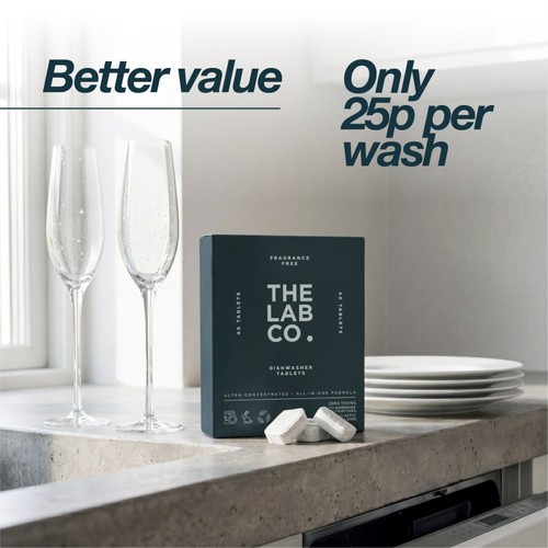 The Lab Co. Dishwasher Tablets Fragrance Free 