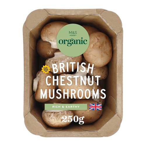 M&S Organic Chestnut Mushrooms