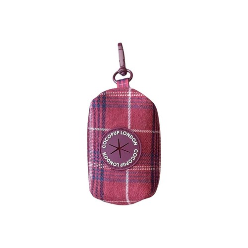 Cocopup Mulberry Plaid Poop Bag Holder & Dispenser