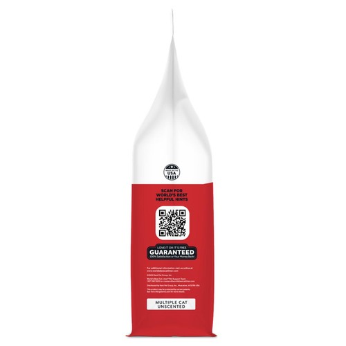 World's Best Multiple Cat Unscented Clumping Cat Litter