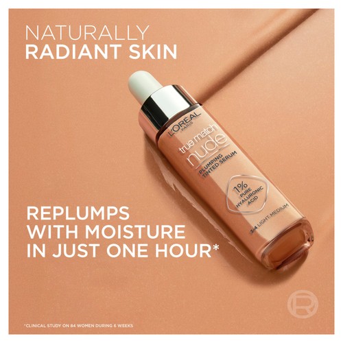 L'Oreal Paris True Match Plumping Tinted Skin Serum, 10-12 Very Deep