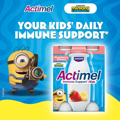 Actimel Kids Strawberry Banana Yoghurt Drink