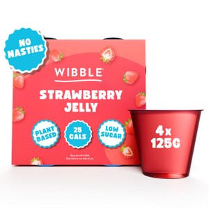 Wibble Strawberry Jelly 4 x 125g