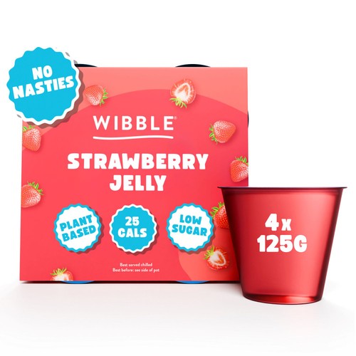 Wibble Strawberry Jelly Pot Multipack