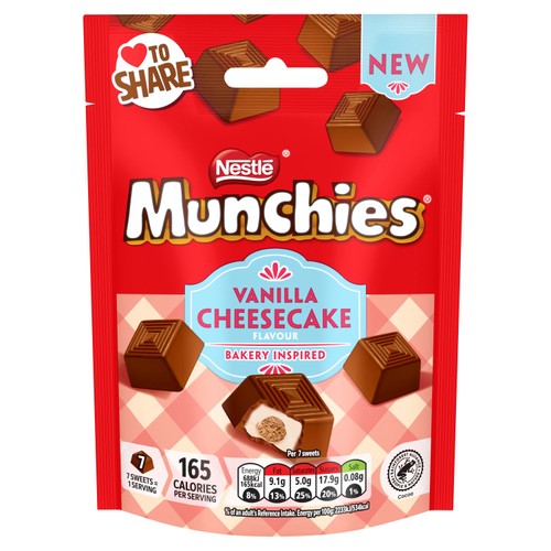 Munchies Vanilla Cheesecake Flavour Chocolate Sharing Bag
