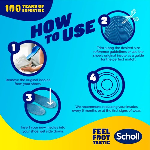 Scholl Gel Activ Trainer Insoles Small
