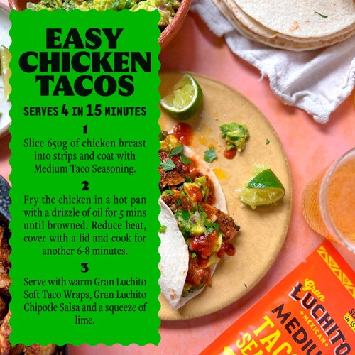 Gran Luchito Soft Taco Shell Tortilla Wraps