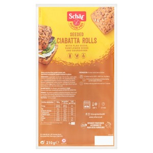 Schar Gluten Free Seeded Ciabatta Rolls