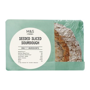 Only 7 Ingredients Seeded Sliced Sourdough