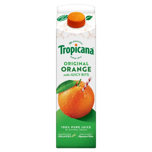 Tropicana Long Life Pure Original Orange Fruit Juice with Bits