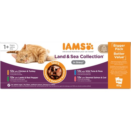 Iams Delights Adult Land & Sea Collection in Gravy Multipack