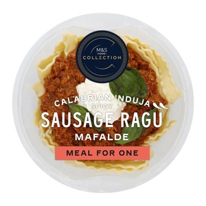 M&S Collection Sausage Ragu with Calabrian N'duja Mafalde Serves 1