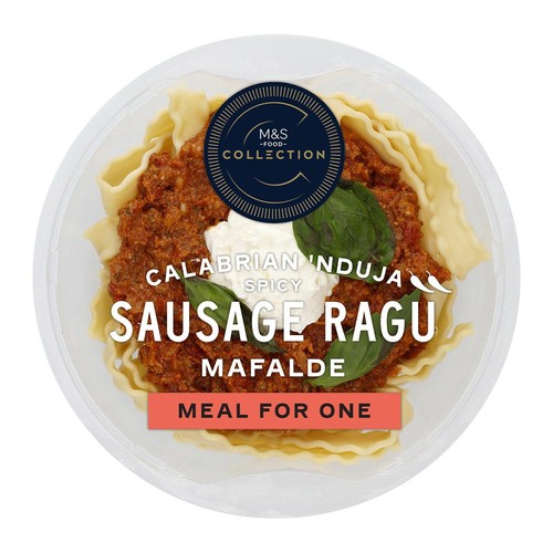M&S Collection Sausage Ragu with Calabrian N'duja Mafalde Serves 1