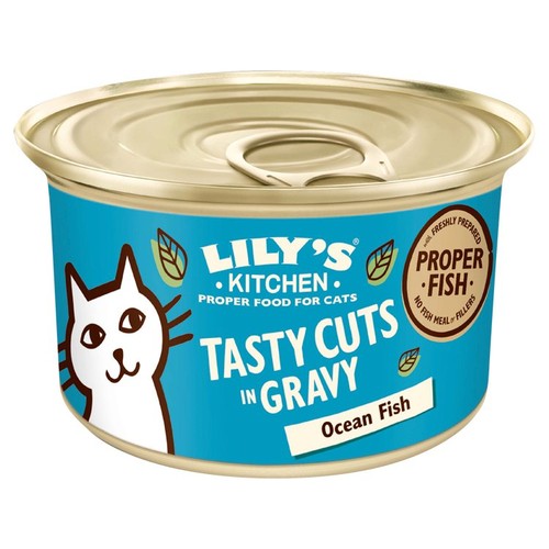 Lily's Kitchen Tasty Cuts in Gravy - Ocean Fish Wet Food for Cats