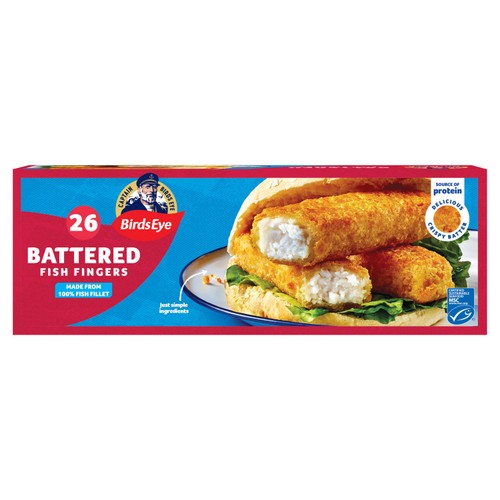 Birds Eye 26 MSC Battered Fish Fingers 