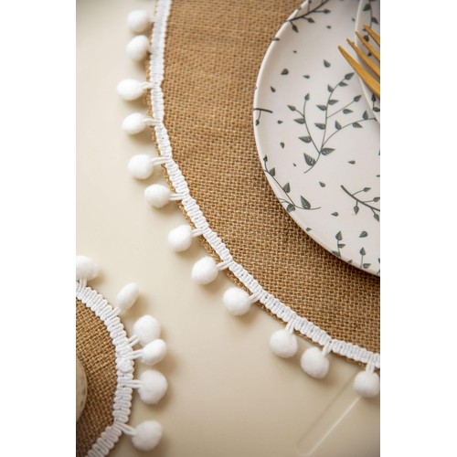 Natural Elements Set of 4 Hessian Placemats, Gift tied and tagged