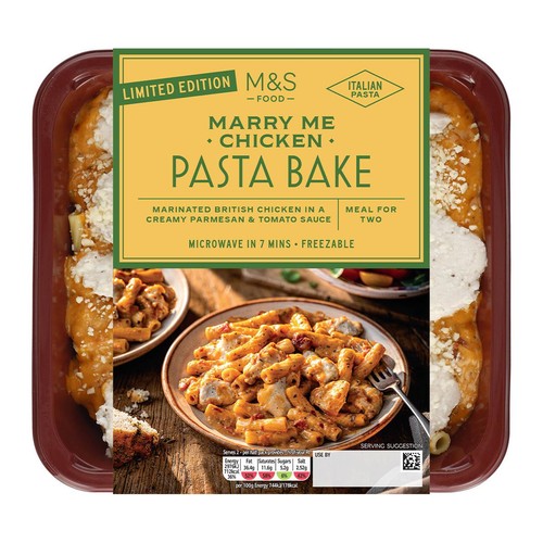M&S Marry Me Chicken Pasta Bake Serves 2