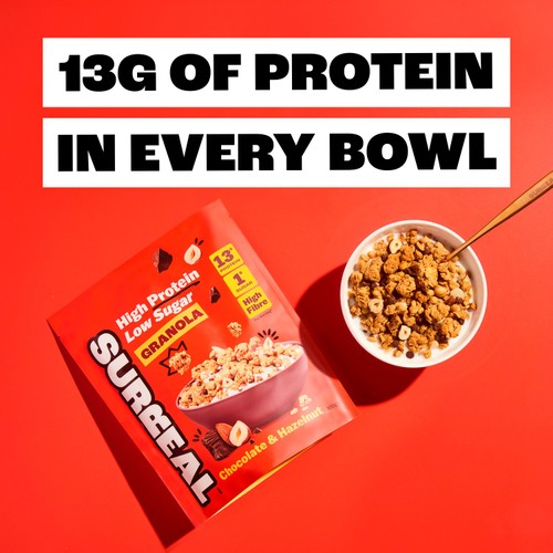 Surreal High Protein Low Sugar Chocolate Hazelnut Granola