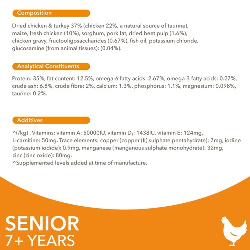 IAMS 7+ Years Senior Dry Cat Food Chicken