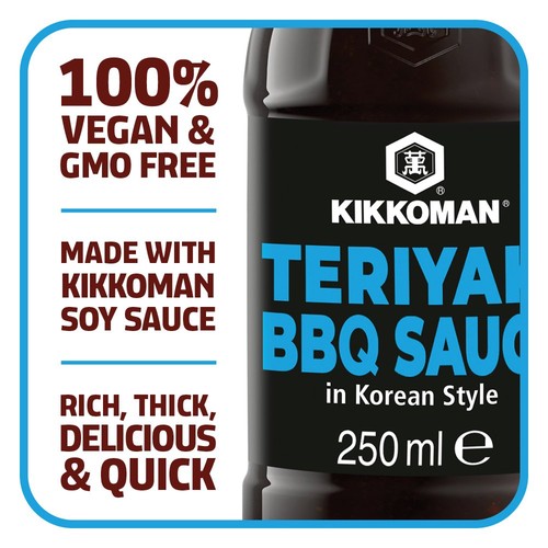 Kikkoman Korean Style Teriyaki BBQ Sauce with Garlic, Sesame & Chilli