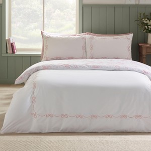 Catherine Lansfield Seersucker King Duvet Set Natural