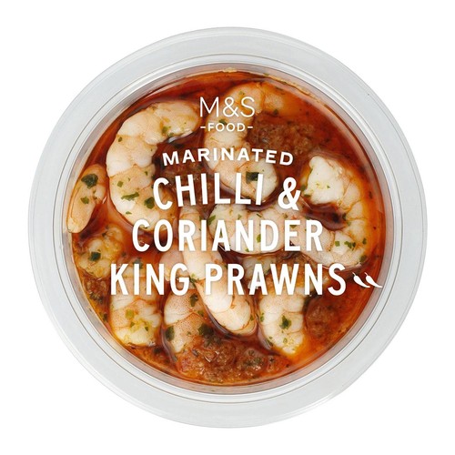 M&S Marinated Chilli & Coriander King Prawns