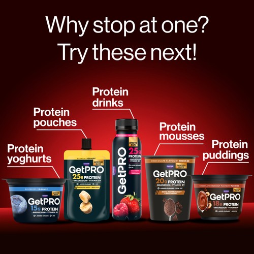 GetPro 25g High Protein Forest Fruits Yoghurt Pouch