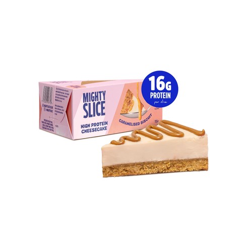 Mighty Slice High Protein Caramelised Biscuit Cheesecake Slice