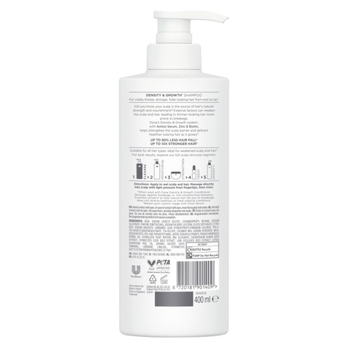 Dove Density + Hair Growth Shampoo for Thicker, Fuller Hair