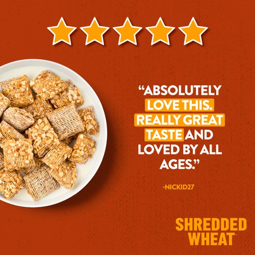 Shredded Wheat Bitesize Honey & Nut Cereal