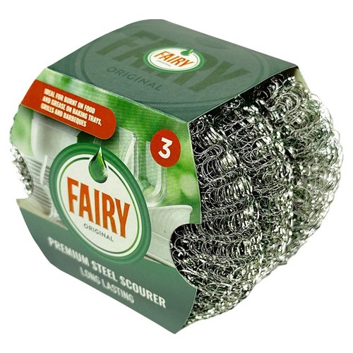 Fairy Original Premium Steel Wool Scourers