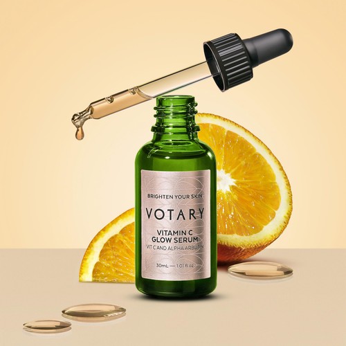 VOTARY Vitamin C Glow Serum, Vit C and Alpha Arbutin