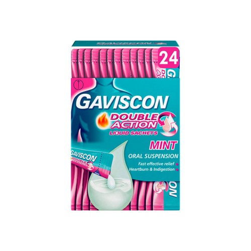 Gaviscon Heartburn & Indigestion Peppermint Liquid Sachets