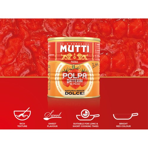 Mutti Baby Plum Italian Chopped Tomatoes - Naturally Sweeter