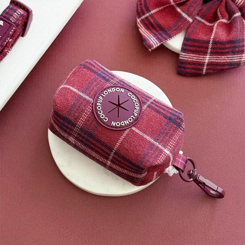 Cocopup Mulberry Plaid Poop Bag Holder & Dispenser