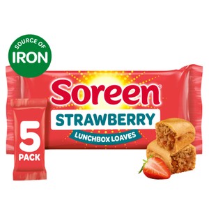 Soreen Lunchbox Loaves - Strawberry 5 Pack