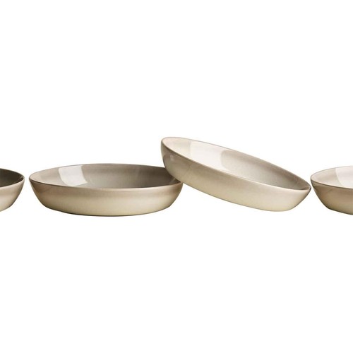 M&S Amberley Reactive Pasta Bowls, Natural
