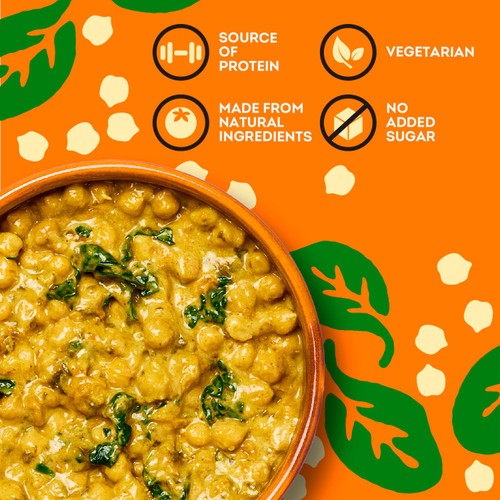 Heinz Curry Chickpeas Family Pack with Coconut and Spinach