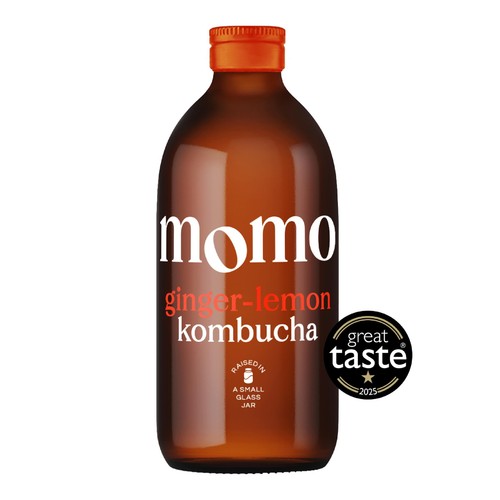 MOMO Kombucha Organic Ginger-Lemon