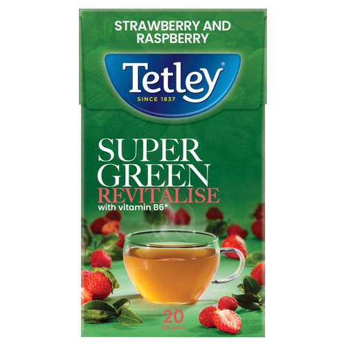 Tetley Super Green Tea Boost Berry Burst Tea Bags