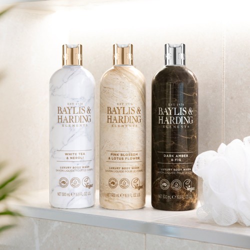Baylis & Harding Elements Body Wash - Dark Amber & Fig