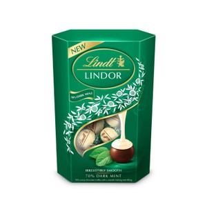 Lindt LINDOR Dark Mint Chocolate Truffles Box